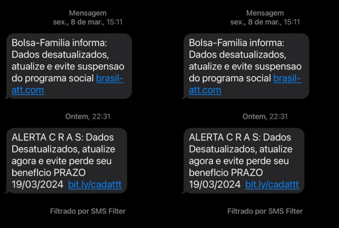 Golpe Falso SMS: Bolsa Família Manaus