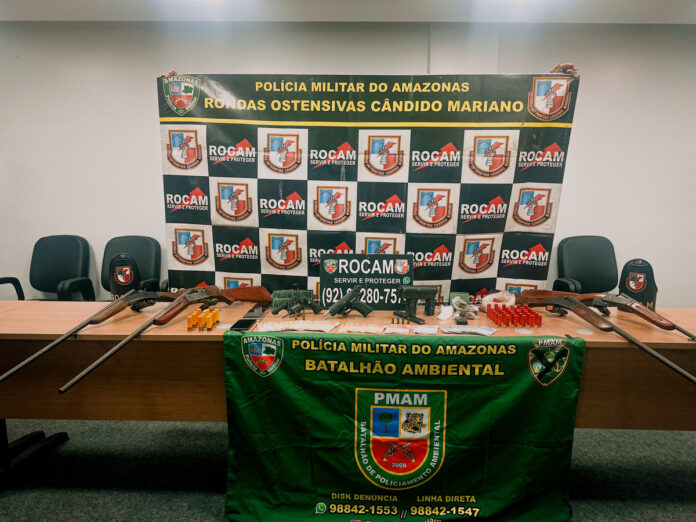 Trio Preso com Armas em Iranduba, AM