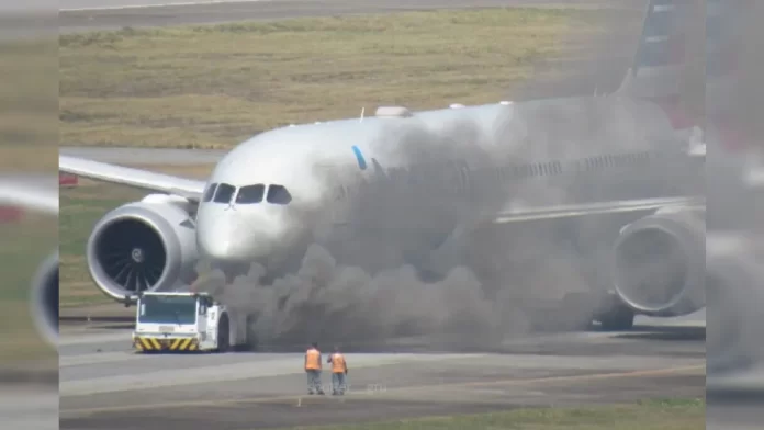 Incêndio em reboque no Aeroporto de Guarulhos mobiliza equipes