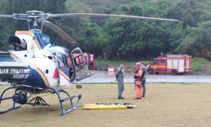 Helicóptero Cai em MG