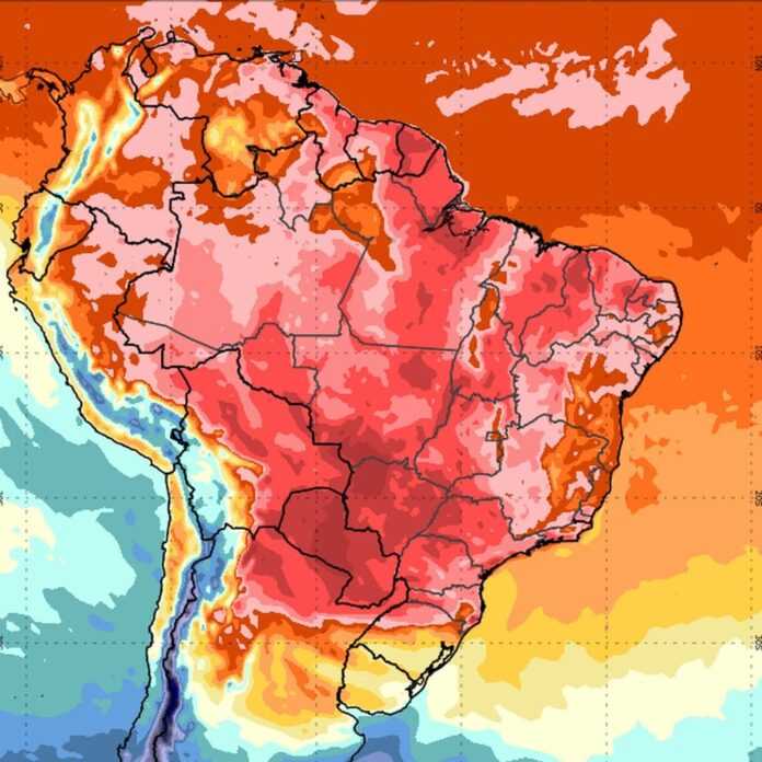 Calor extremo e chuvas no Brasil