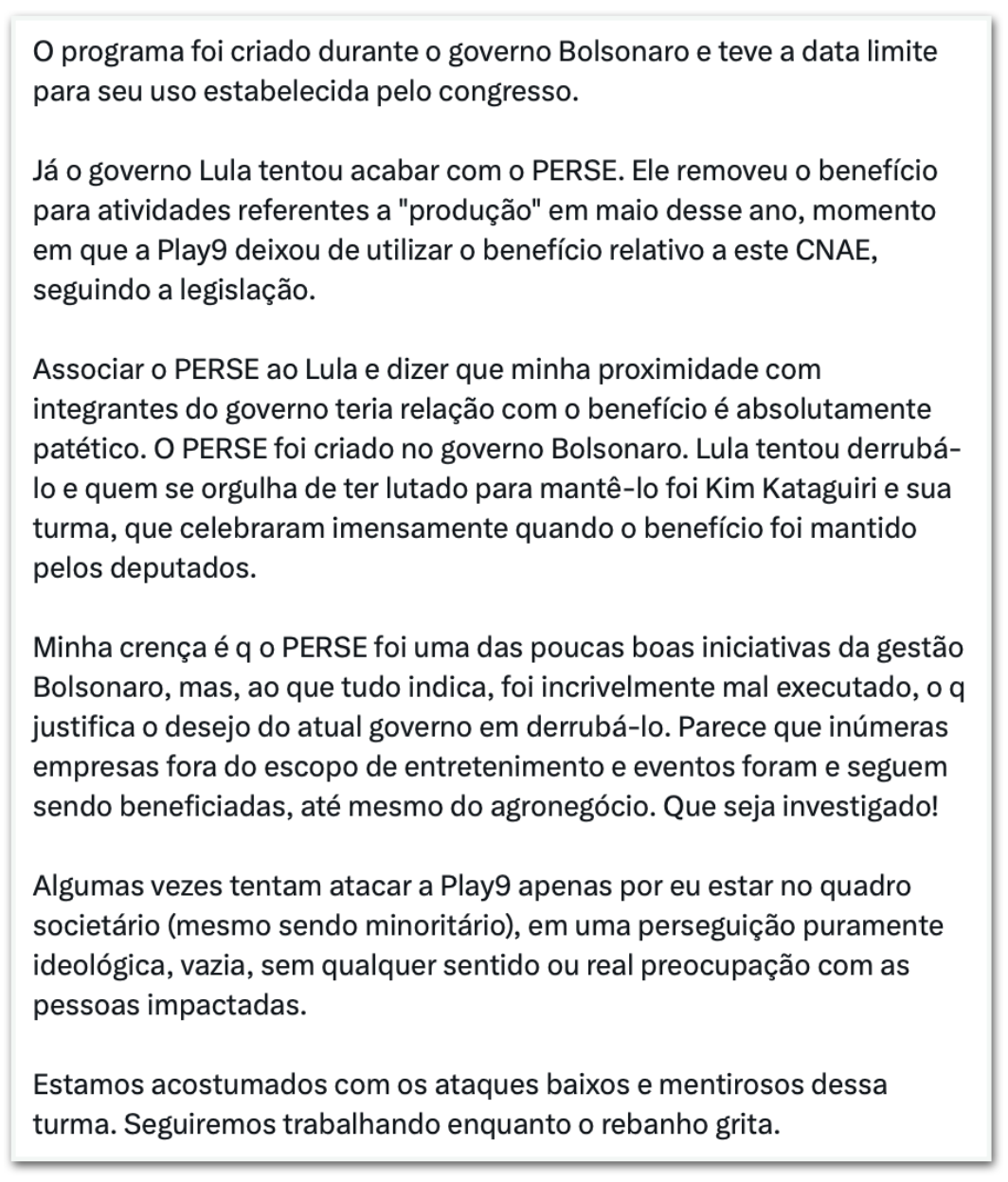 Felipe Neto nega uso de verbas públicas