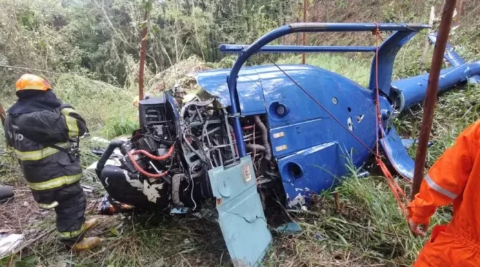 Queda de helicóptero em SP