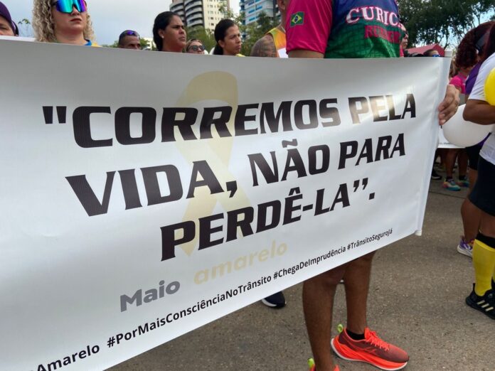 Protesto em Manaus por morte de corredor