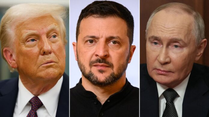 Trump anuncia conversas com Putin e Zelensky