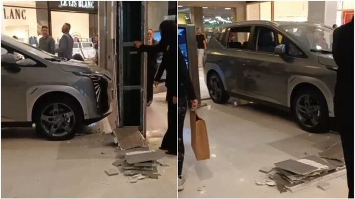 Criança bate carro em shopping de SP