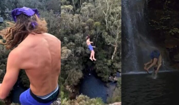 Jovem fratura ao tentar recorde de mergulho