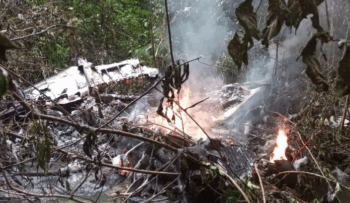 Avião de resgate cai na Amazônia