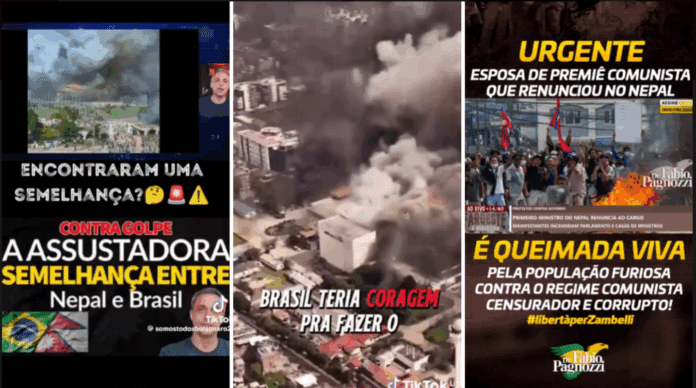 Direita usa Nepal para protestos