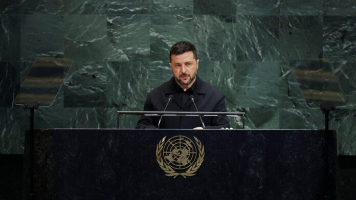 Zelensky acusa Rússia na ONU